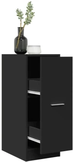 vidaXL Συρταριέρα Γενικής Χρήσης Μαύρο 30x41x77,5 εκ. Επεξ. Ξύλο