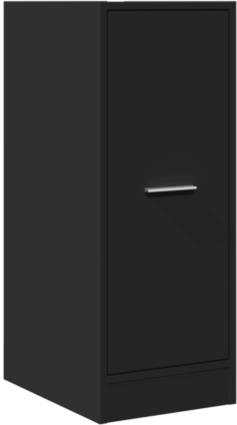 vidaXL Συρταριέρα Γενικής Χρήσης Μαύρο 30x41x77,5 εκ. Επεξ. Ξύλο