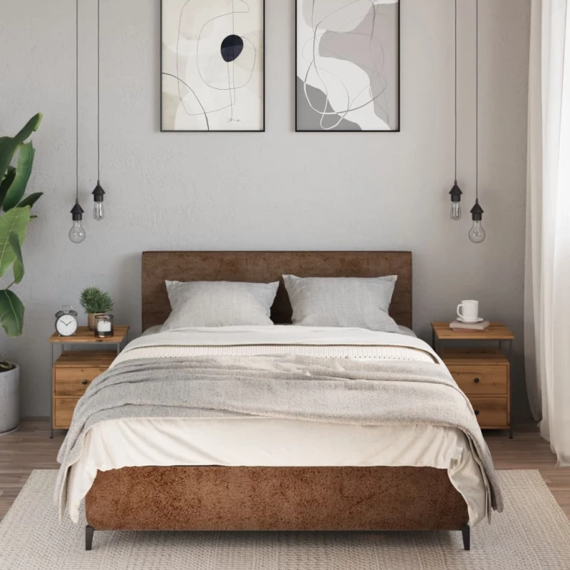 vidaXL Κομοδίνα 2 τεμ Artisan Oak 34x35,5x50 cm Κατασκευασμένο ξύλο