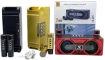 Ασύρματο ηχείο Bluetooth με 2 μικρόφωνα Karaoke - YS-205 - 887226 - Gold