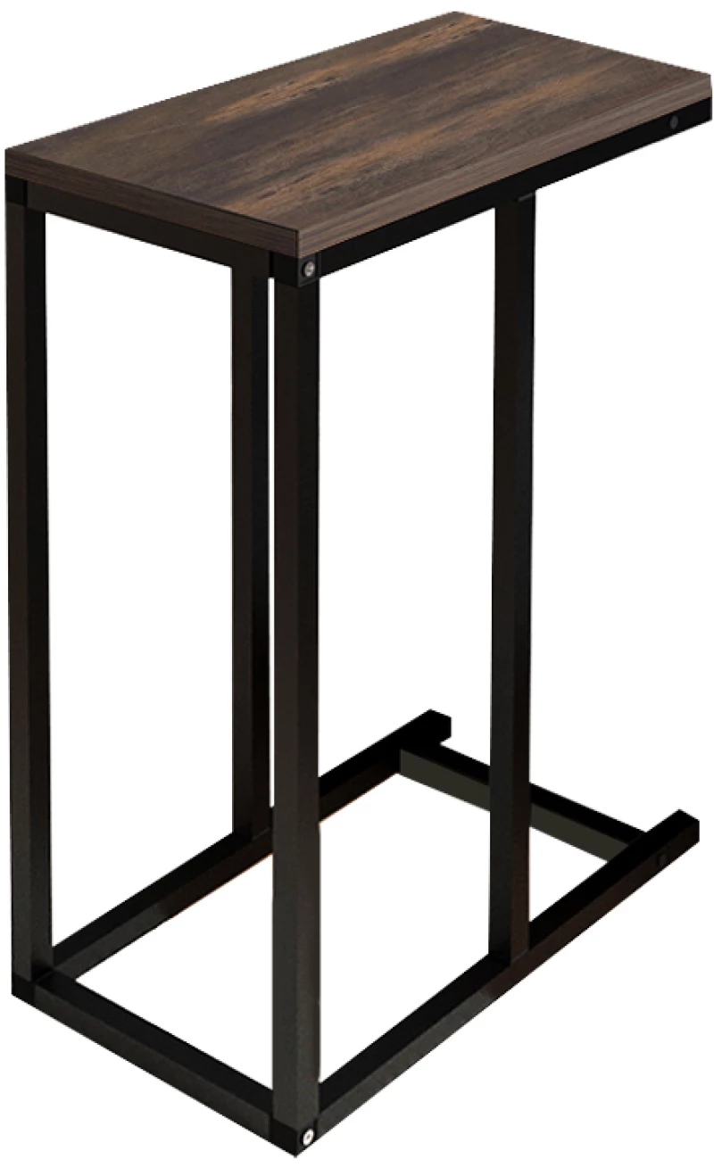Τραπεζάκι βοηθητικό Agiro Megapap χρώμα rustic καρυδί 45,7x25,5x62,9εκ.