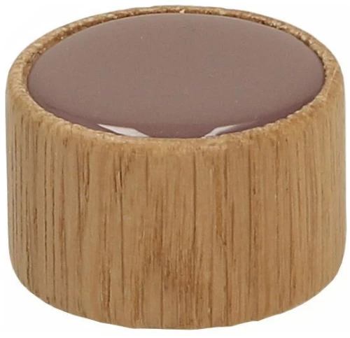 Roline 540-116 Πόμολο Επίπλου από Δρυς Stone Brown Φ36mm