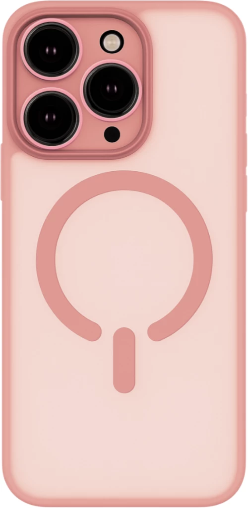 ObaStyle Semiclear Ματ Θήκη MagSafe για iPhone 15 Pro Max - Ροζ