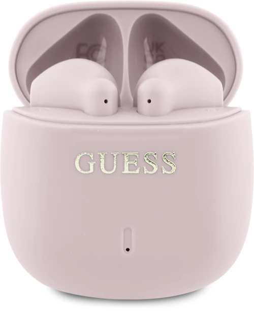 Guess Printed Classic Logo Bluetooth Stereo Headset True Wireless Ασύρματα Ακουστικά & θήκη φόρτισης Ροζ – GUTWSJ14ESGP