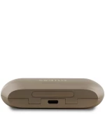 Guess Elongated Metallic Classic Printed Logo True Wireless ENC Earphones Gold - GUTWSC2MCDSD