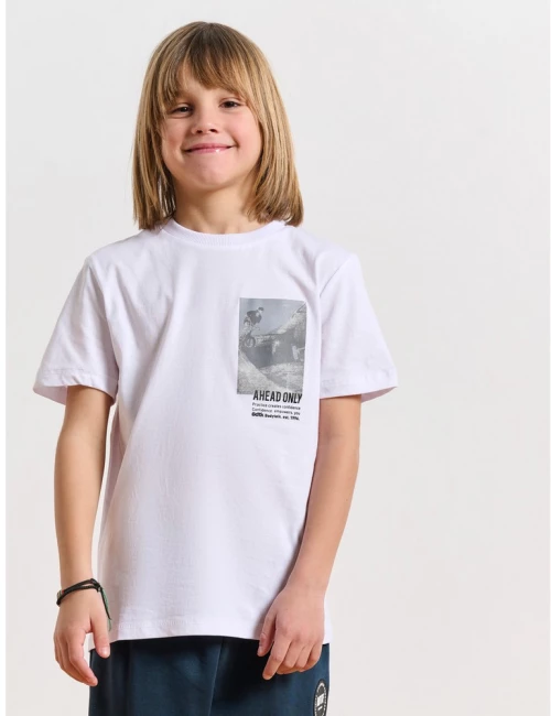 Παιδικό BDTK κοντομάνικο t-shirt για αγόρια 1251-753428 1251-753428-00200 BODY TALK Λευκό