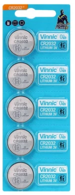 VINNIC ΜΠΑΤΑΡΙΕΣ ΝΟΜΙΣΜΑΤΟΣ ΛΙΘΙΟΥ CR2032 3V Li-ion 1 ΤΕΜ. 5/BLISTER