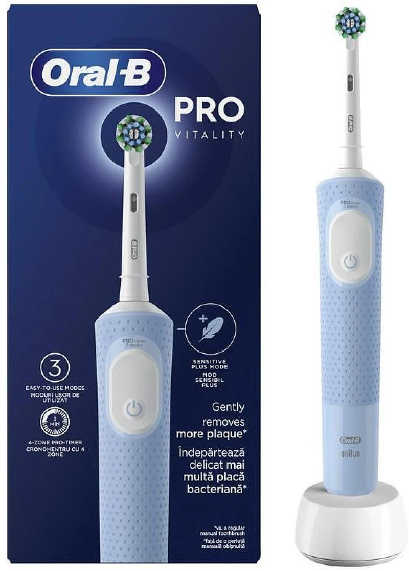 Ηλεκτρική Οδοντόβουρτσα Oral B D103 PRO BLUE με Χρονομετρητή Μπλε