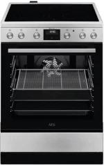 Κουζίνα  AEG CCB6446CBM 73lt με Κεραμικές Εστίες Π59.6εκ. Inox