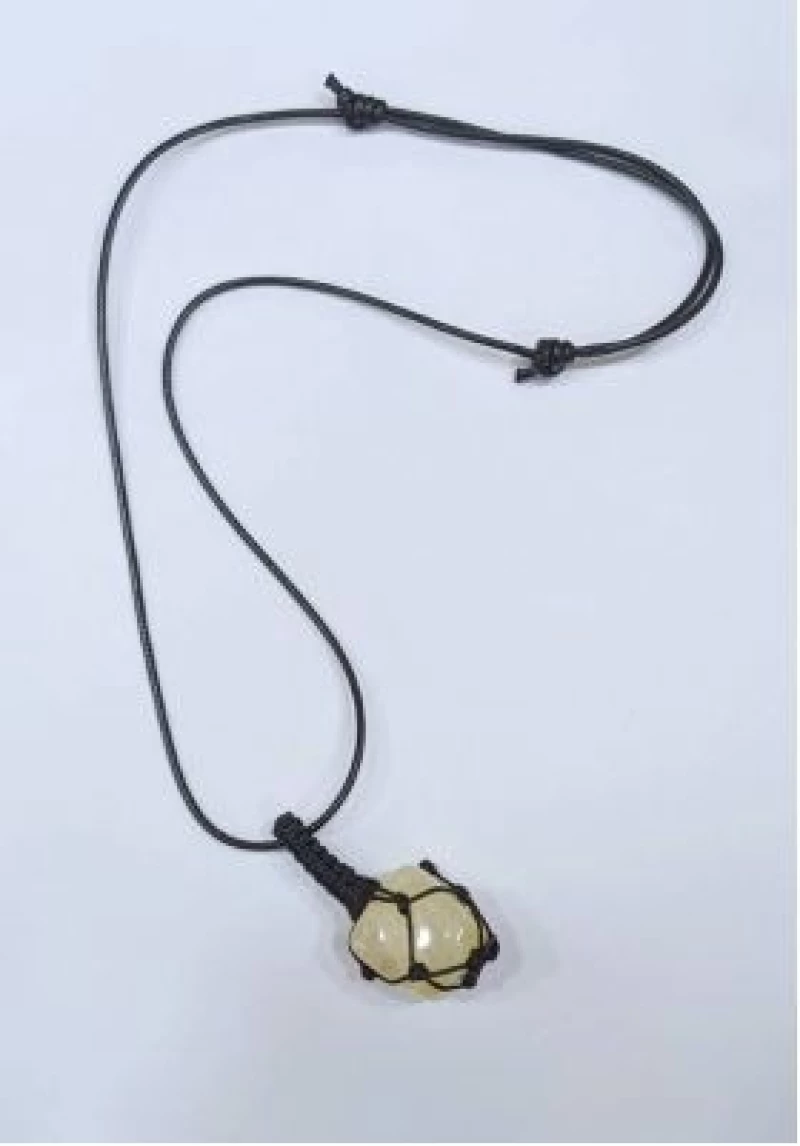 Kostibas 1114-621MH, Μενταγιόν, Πέτρα, Σχοινί, Χρυσό