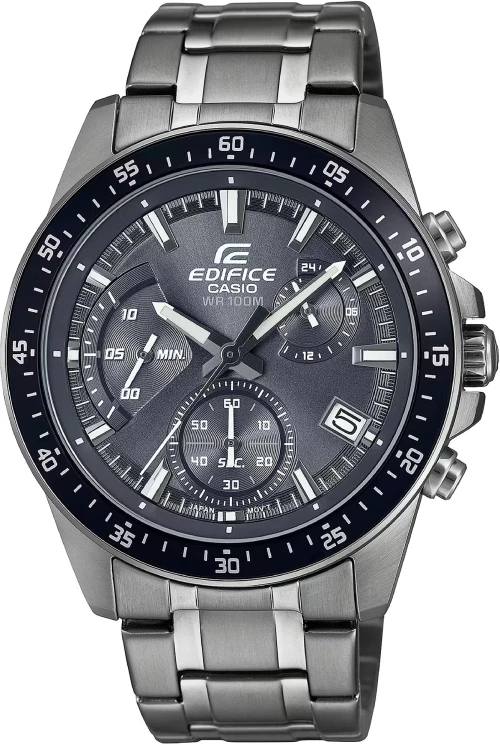 Casio EFV-540DC-1CVUEF, Stainless Steel, Χρονογράφος, Με Μπρασελέ, Ασημί