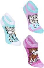 Σετ 3 ζευγάρια κάλτσες κορίτσι "Frozen Elsa & Anna" μέντα