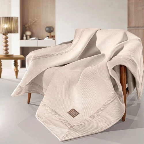 Ριχτάρι Rubicon Champagne Guy Laroche Τριθέσιο 170x300cm Microfiber