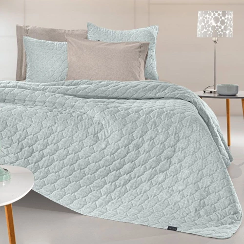 Κουβερλί Kiara (Σετ 2τμχ) Mint Guy Laroche Υπέρδιπλo 250x240cm Microfiber