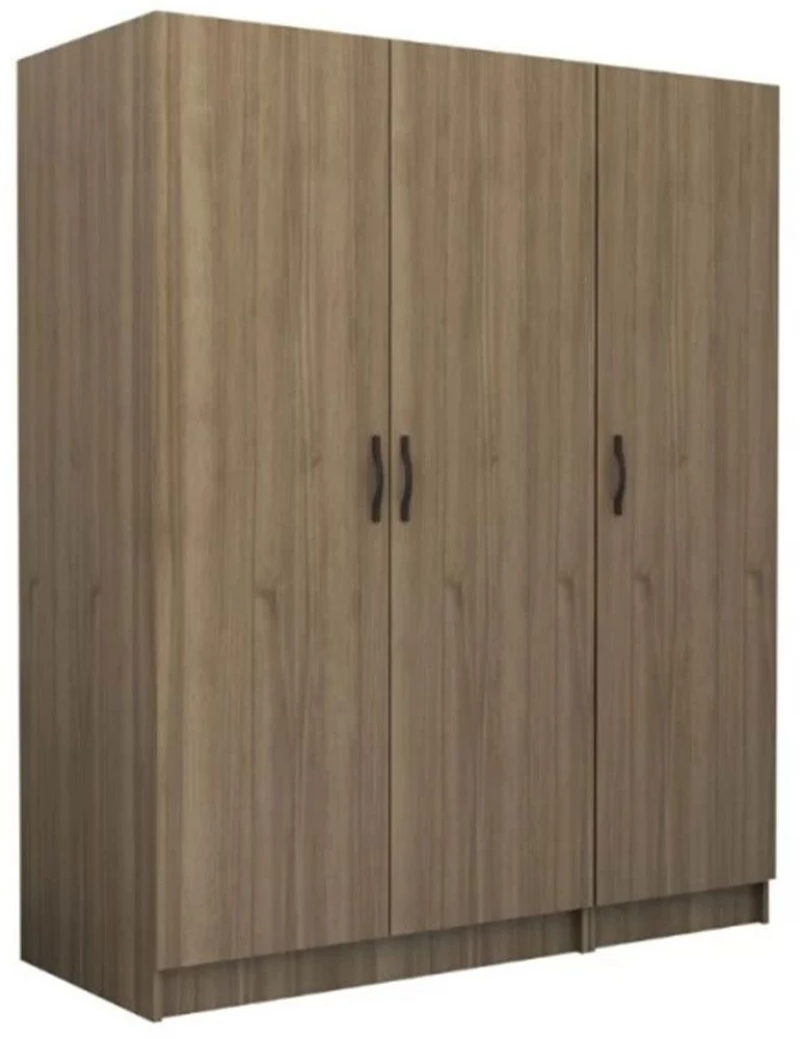 Ντουλάπα Τρίφυλλη Victoria 0260762 150x60x181cm Walnut Τρίφυλλη