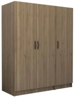 Ντουλάπα Τρίφυλλη Victoria 0260762 150x60x181cm Walnut Τρίφυλλη