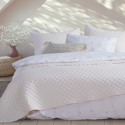 Κουβερλί Scofield Ecru Nef-Nef Homeware Μονό 180x240cm Microfiber-Polyester