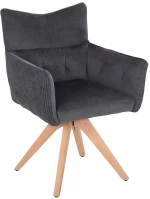 Πολυθρόνα Quill HM9843.03 61x57,5x91cm Grey Ξύλο,Ύφασμα