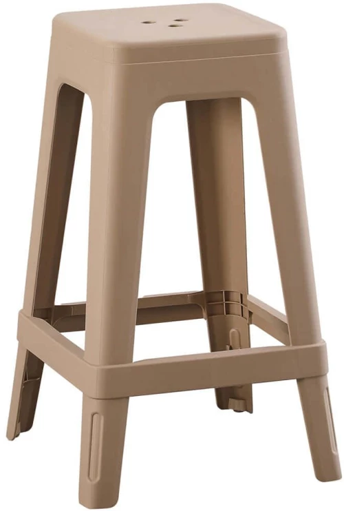 Σκαμπό Zeb HM6128.05 35x35x65cm Cappuccino