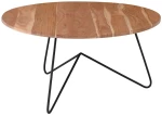 Τραπεζάκι Σαλονιού BORAL-W ΕΑ7074,W 80x40cm Natural-Black