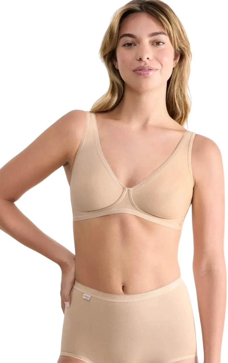 ΑΠΑΛΟ ΣΟΥΤΙΕΝ ΧΩΡΙΣ ΜΠΑΝΕΛΑ 425 SLOGGI BASIC+ SOFT BRA 10222327-0026 - ΜΠΕΖ