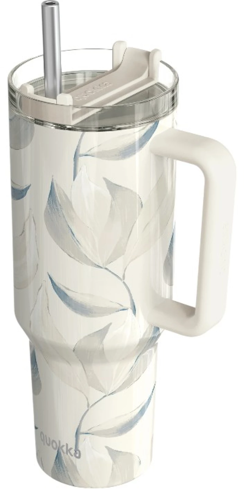Quokka Stream - Stainless Steel Thermal Mug 1200 ml with Straw (Cotton)