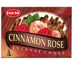 Αρωματικοί Κώνοι Hem Κανέλα Τριαντάφυλλο Cinnamon Rose Cones 10τμχ