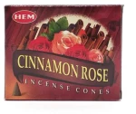 Αρωματικοί Κώνοι Hem Κανέλα Τριαντάφυλλο Cinnamon Rose Cones 10τμχ