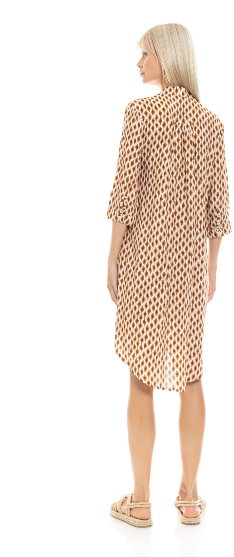 Γυναικείο Beachdress Pink Label -  Εμπριμέ - Mini Φόρεμα - Regular Fit - Viscose -  SAFARI