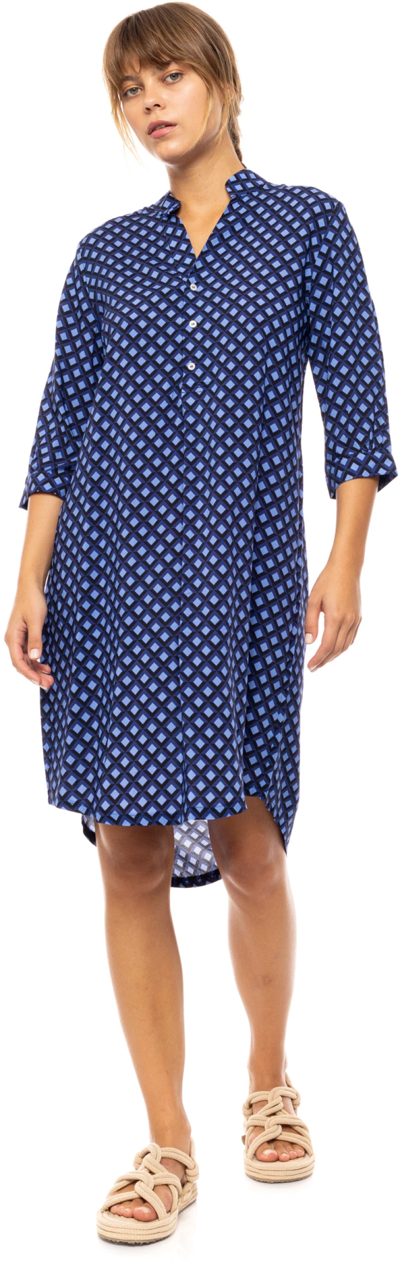 Γυναικείο BEACHWEAR PINK LABEL - BLUE AZURE - Viscose - 3/4 Μανίκι