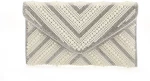 Τσάντα φάκελος clutch MD2433 - Ασημί