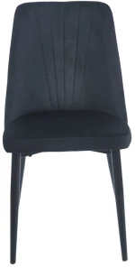 OLIVIA BLACK VELVET/PU ΚΑΡΕΚΛΑ ΜΕΤΑΛΛΙΚΗ
