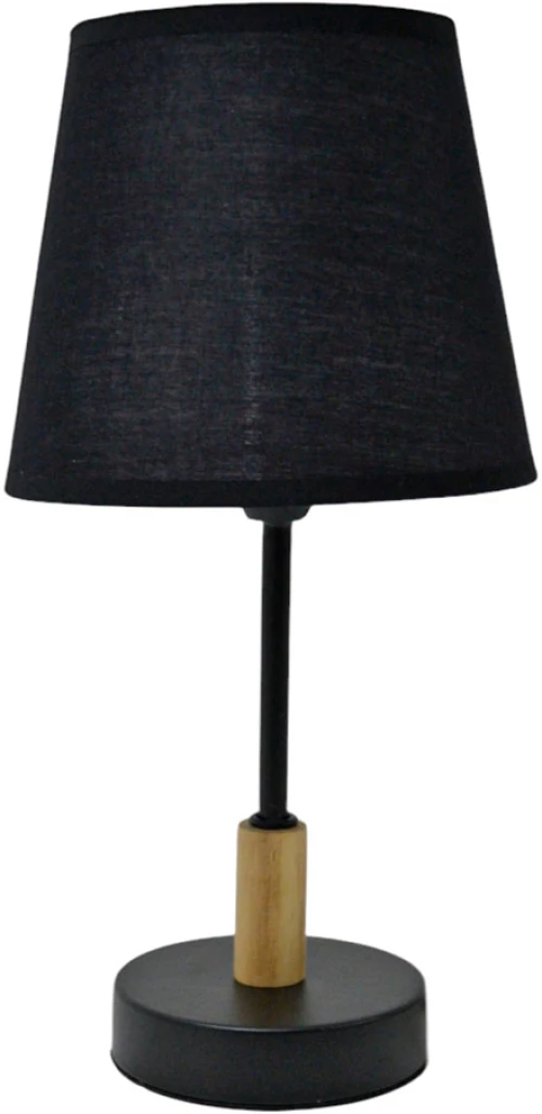 ΦΩΤΙΣΤΙΚΟ ΕΠΙΤΡΑΠΕΖΙΟ ΜΕΤΑΛΛΙΚΟ ΣΕ ΜΑΥΡΟ ΧΡΩΜΑ ΜΕ ΞΥΛΙΝΗ ΔΙΑΚΟΣΜΗΣΗ 16x16x30εκ. ANKOR - Ankor 845613