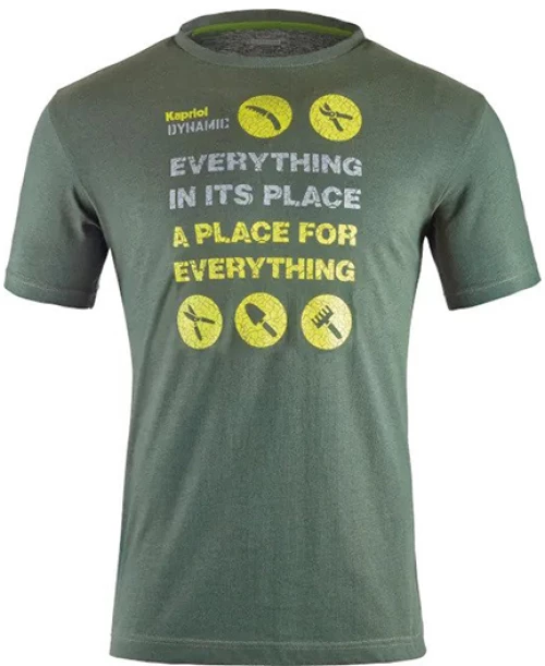 ΜΠΛΟΥΖΑ T-SHIRT ENJOY ΣΚΟΥΡΟ ΠΡΑΣΙΝΟ M