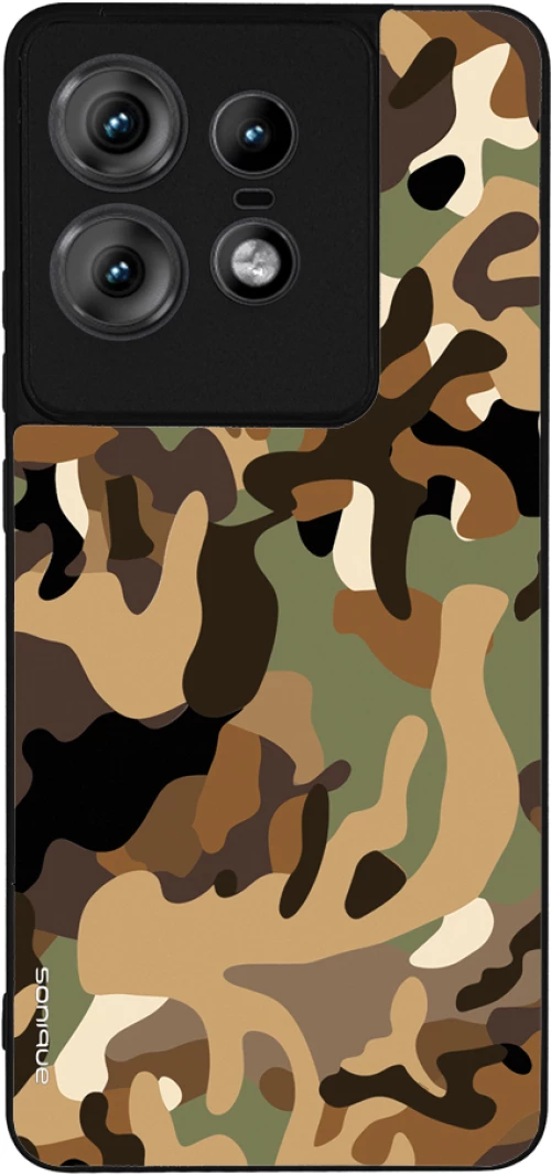 Θήκη Sonique Camouflage Army Series για Motorola Edge 50 Pro 5G Καφέ