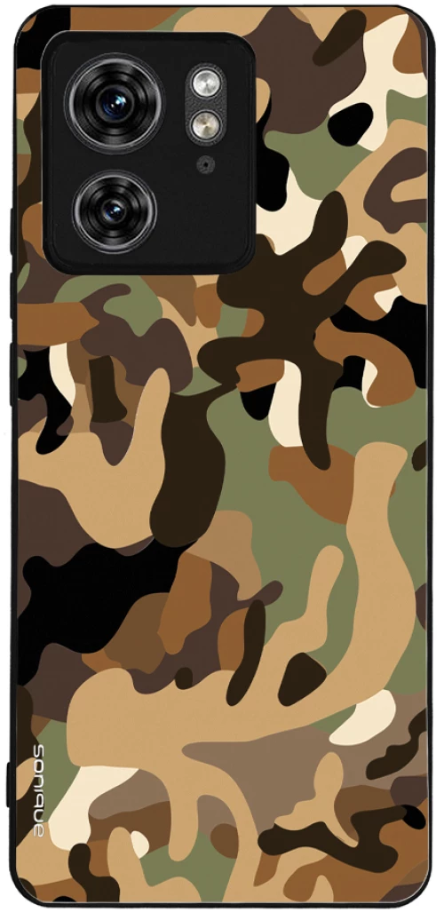 Θήκη Sonique Camouflage Army Series για Motorola Edge 40 5G Καφέ