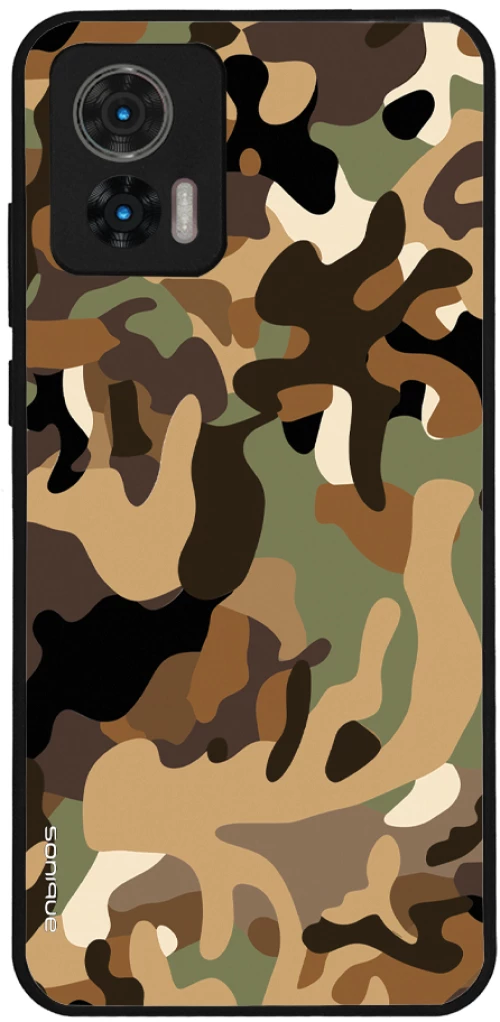 Θήκη Sonique Camouflage Army Series για Motorola Edge 30 Neo 5G Καφέ