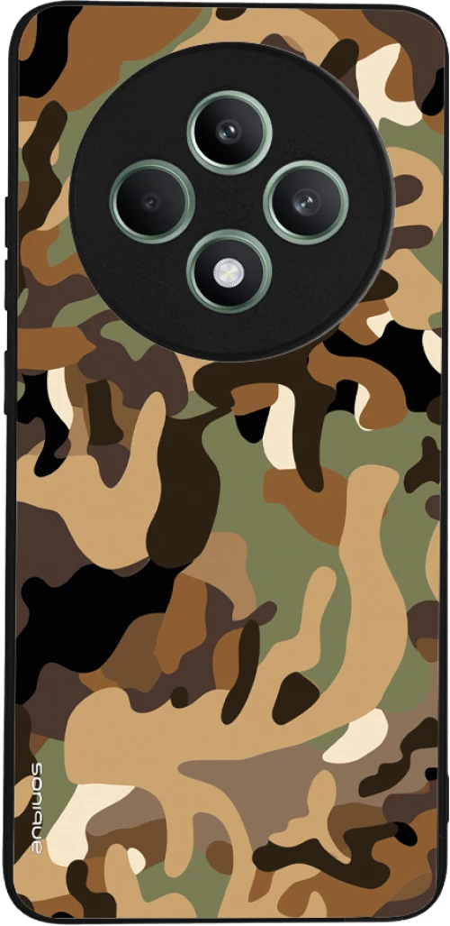 Θήκη Sonique Camouflage Army Series για Oppo Reno12 F 5G Καφέ