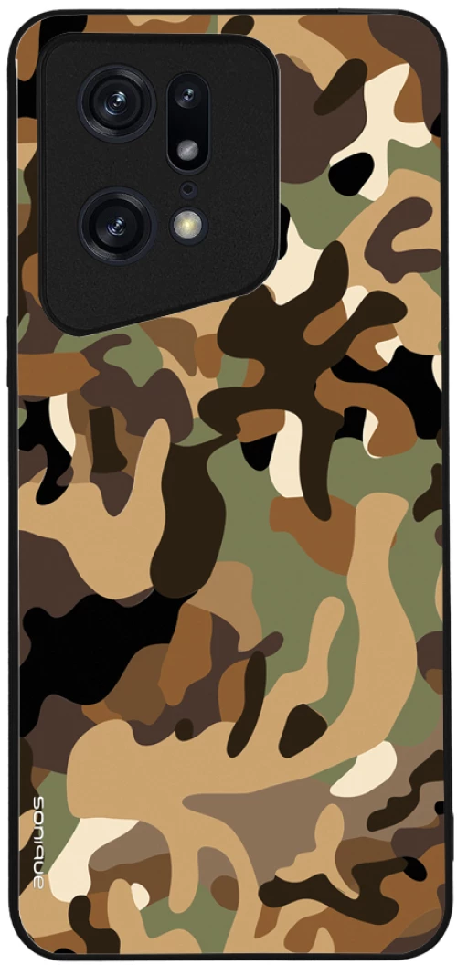 Θήκη Sonique Camouflage Army Series για Oppo Find X5 Pro 5G Καφέ