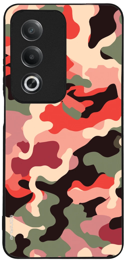 Θήκη Sonique Camouflage Army Series για Oppo A80 5G Κόκκινο