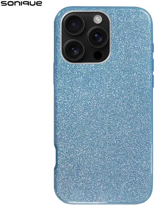 Θήκη Σιλικόνης Sonique Shiny Apple iPhone 16 Pro Γαλάζιο