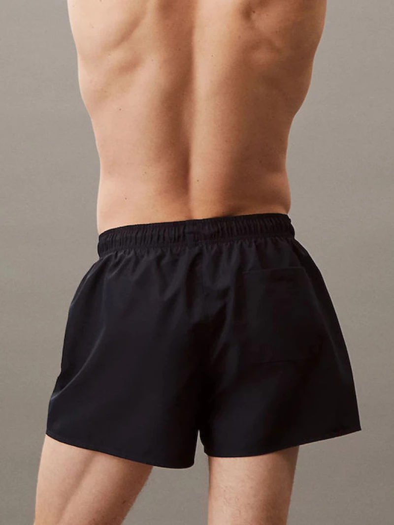 Calvin Klein Short ανδρικό συνθετικό μαγιό σκούρο μπλε KM0KM01099-CEF