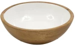 Μπωλ mango enamel λευκό Φ17,5cm