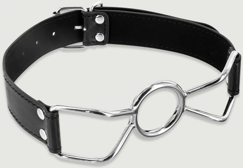 Φίμωτρο Με Μεταλλική Τρύπα Spider Open Mouth Metal Gag - Ασημί