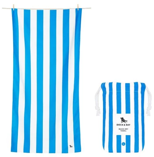Dock And Bay Πετσέτα Θαλάσσης Μικροινών XL 200x90εκ Quickdry Cabana - Bondi Blue 5060668831045