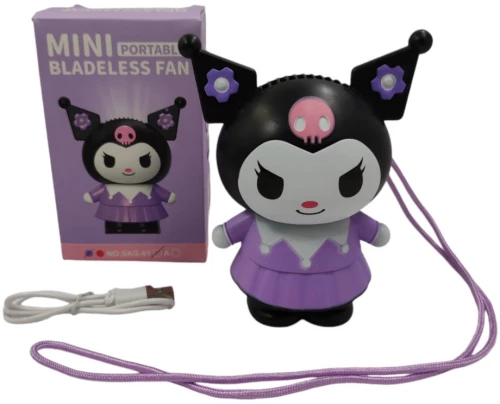 Ανεμιστηράκι Κοριτσάκι Μωβ Κρεμαστό με usb