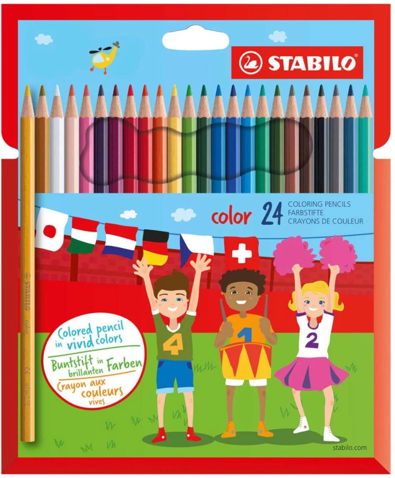 STABILO Color Σετ Χρωματιστές Ξυλομπογιές 24 Τεμαχίων 1924