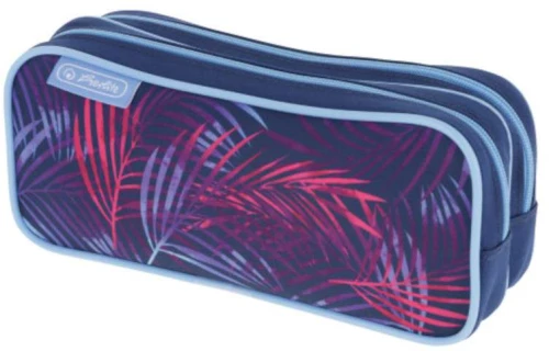 Herlitz Κασετίνα Διπλή Φερμουάρ Tropical Chill 21x6,5x9cm