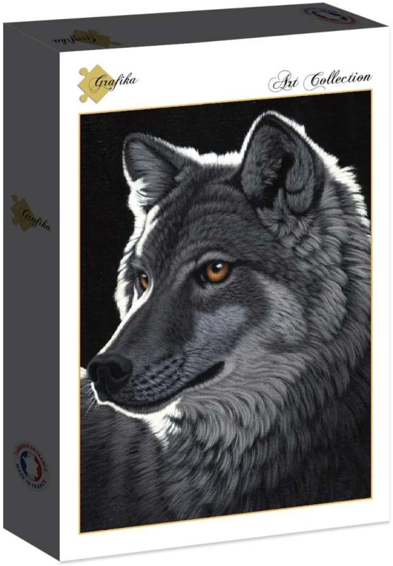 Grafika-F-30020-Schim Schimmel - Night Wolf-Puzzle 1000 pieces