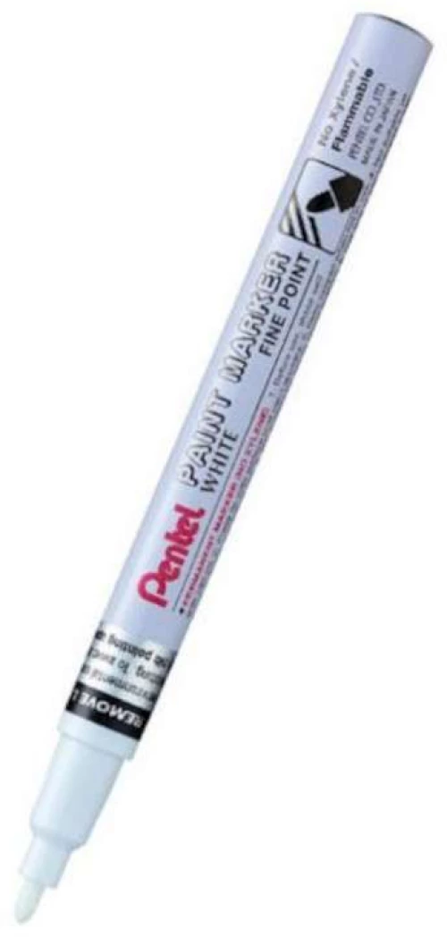 Pentel Μαρκαδόρος Λαδιού Ανεξίτηλος F 2.9 mm Λευκός